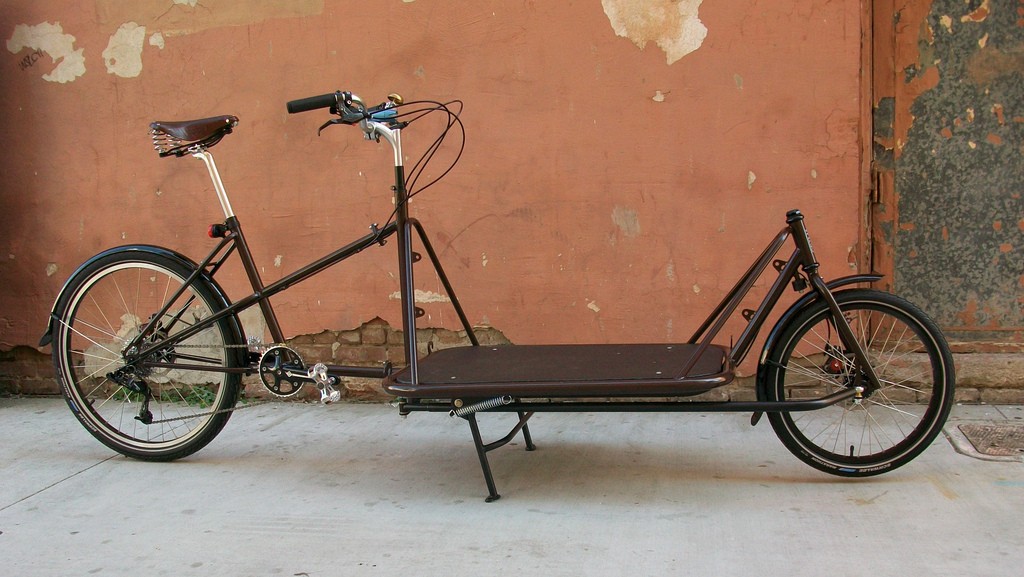 The Cargo Bike Collective uses specially designed bikes like the one pictured here to transport goods across NYC.